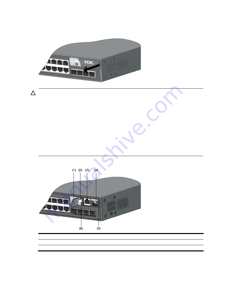 H3C s5800 series Installation Manual Download Page 16