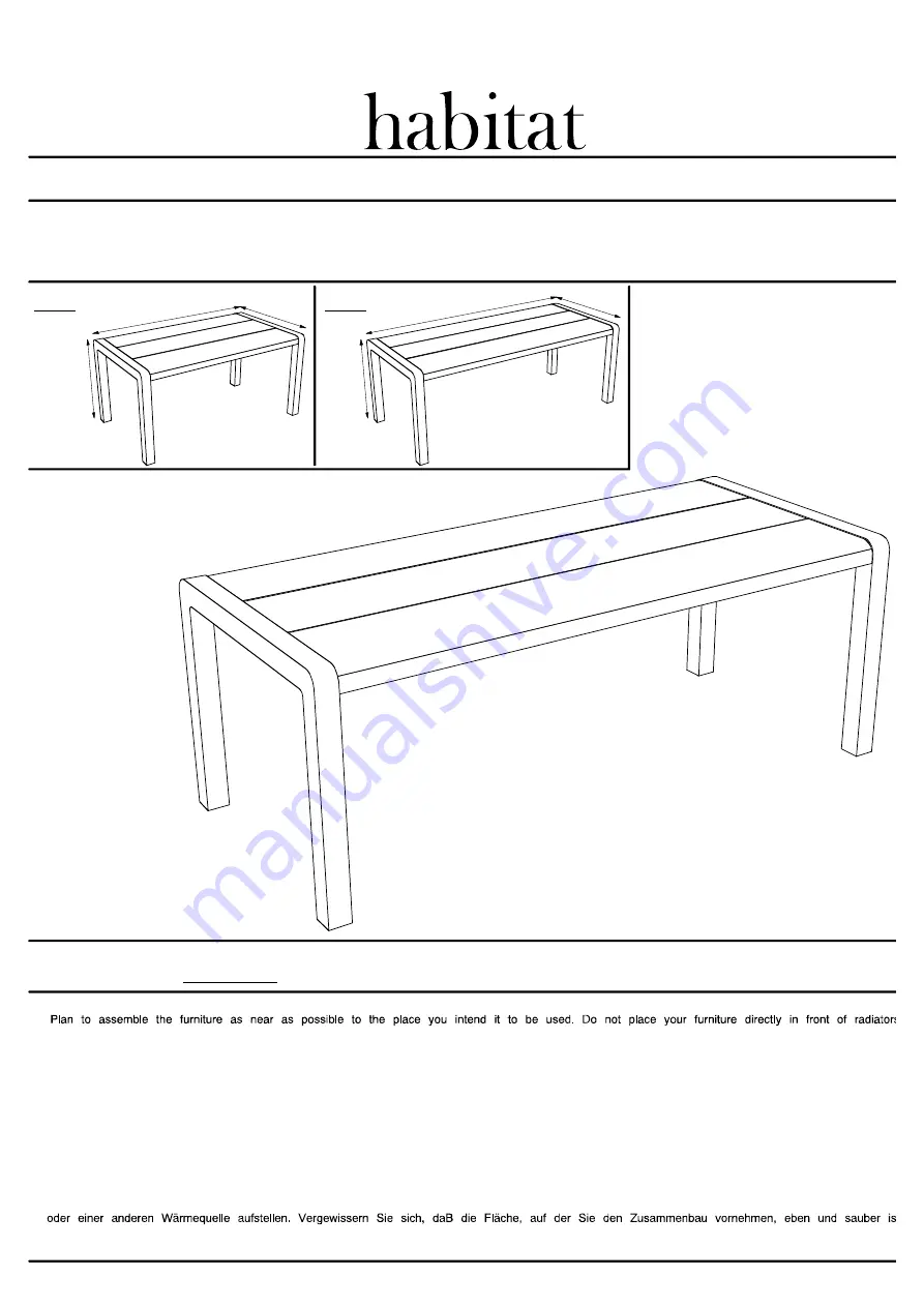 Habitat RADIUS Assembly Instructions Manual Download Page 1