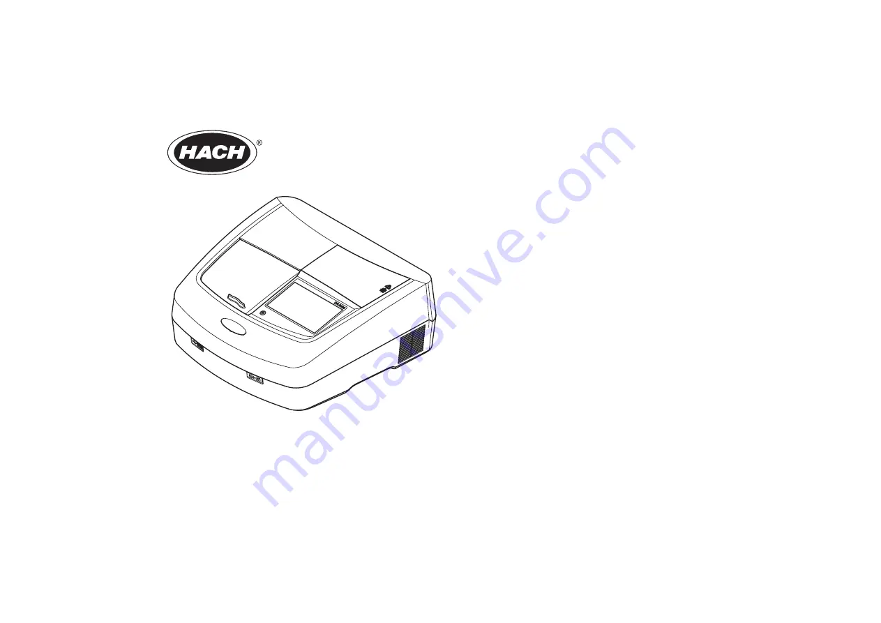 Hach DR 6000 Basic User Manual Download Page 1