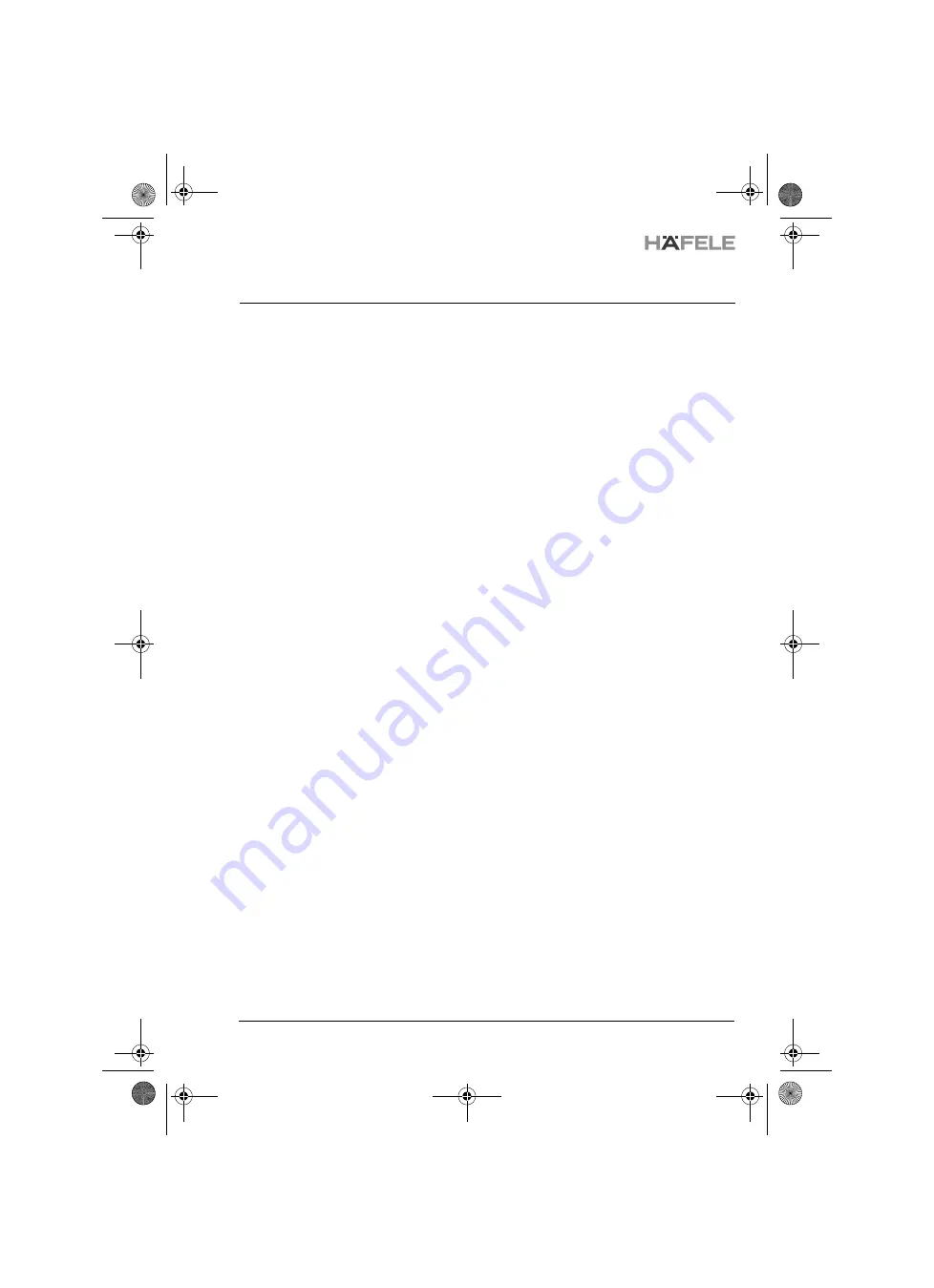 Häfele 959.23.040 Quick Start Manual Download Page 7