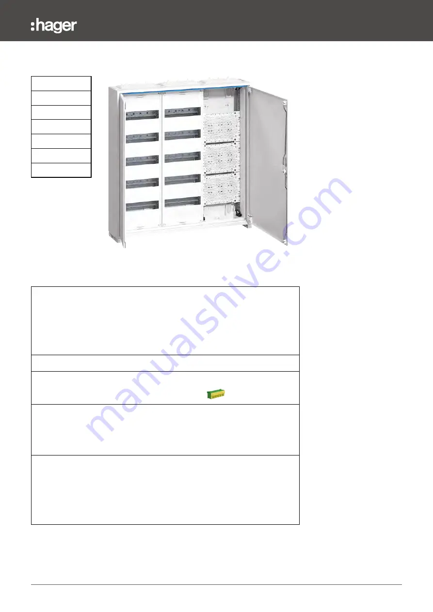 hager FWB Series Manual Download Page 35