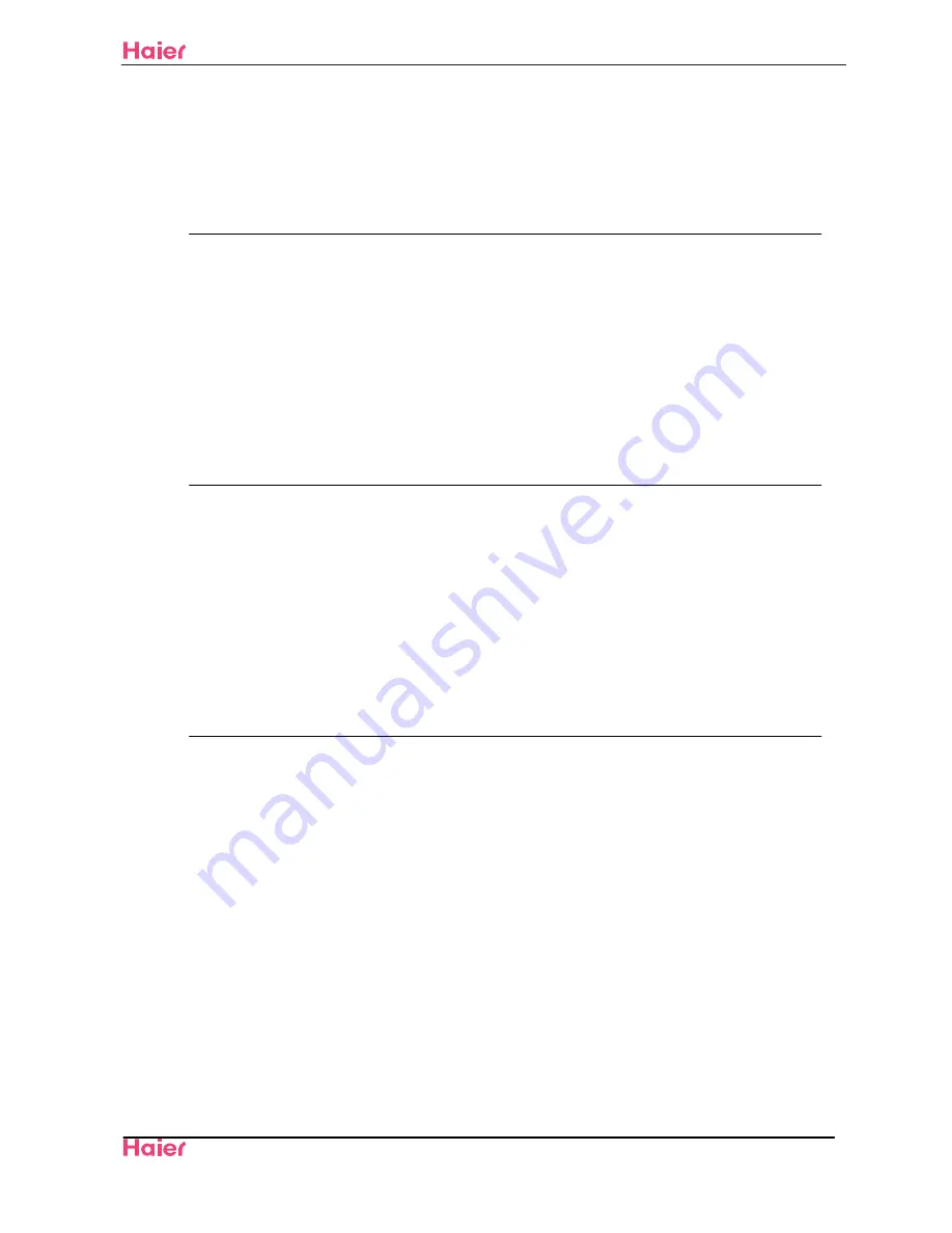 Haier HSU24VHG(DB)-G&W Service Manual Download Page 21