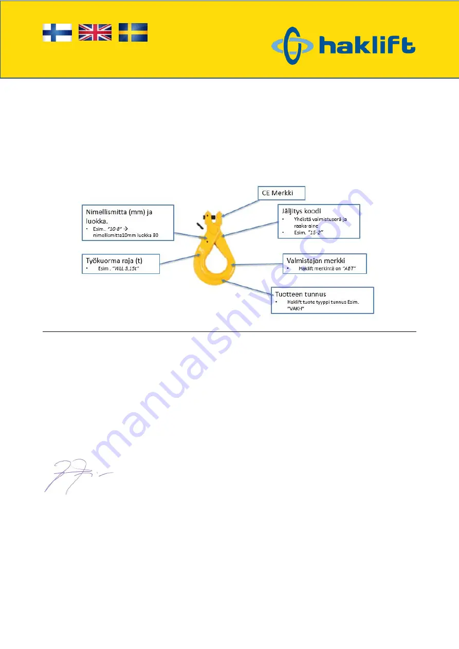 Haklift VAKH6 Скачать руководство пользователя страница 3