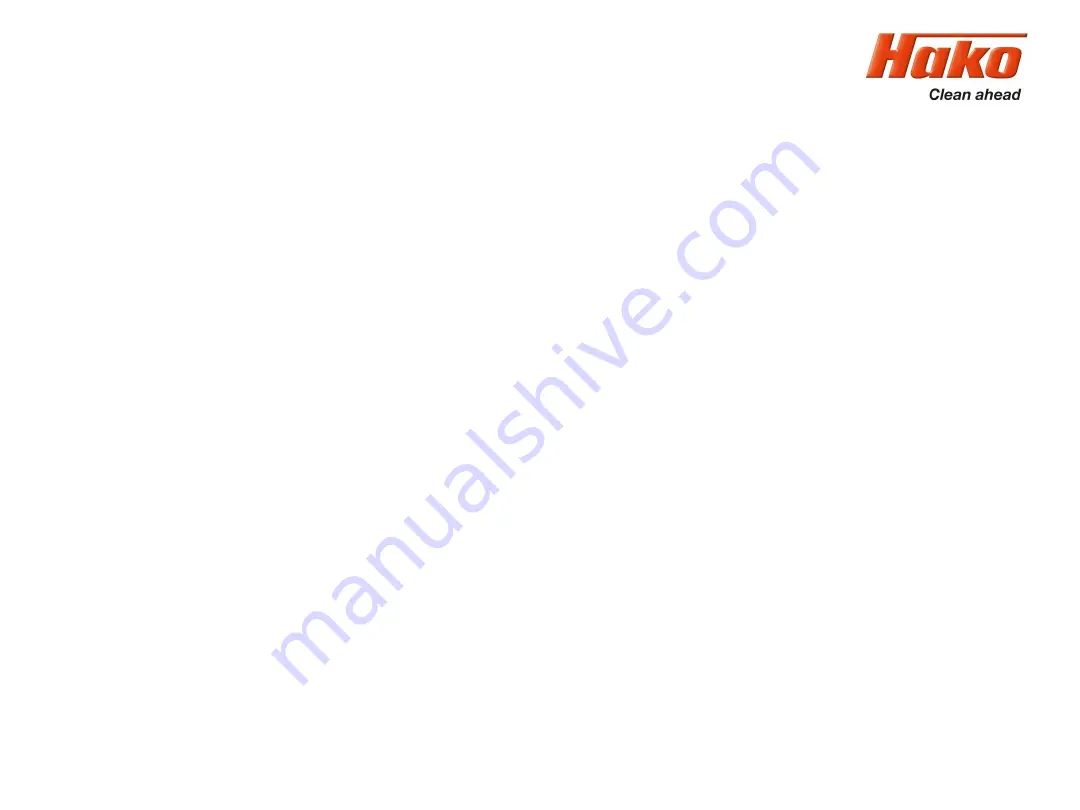 HAKO Scrubmaster B175 R Manual Download Page 15