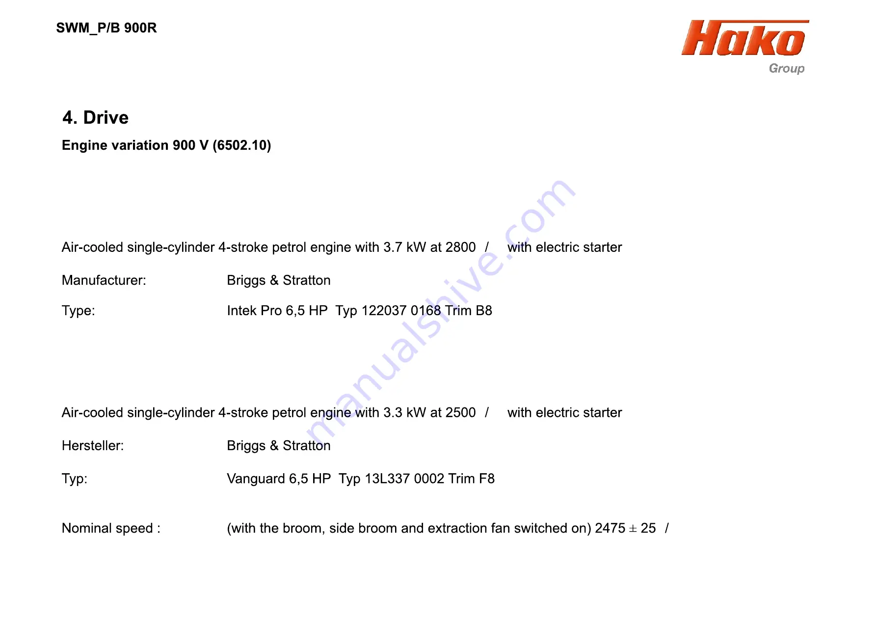 HAKO Sweepmaster P900 R Скачать руководство пользователя страница 19