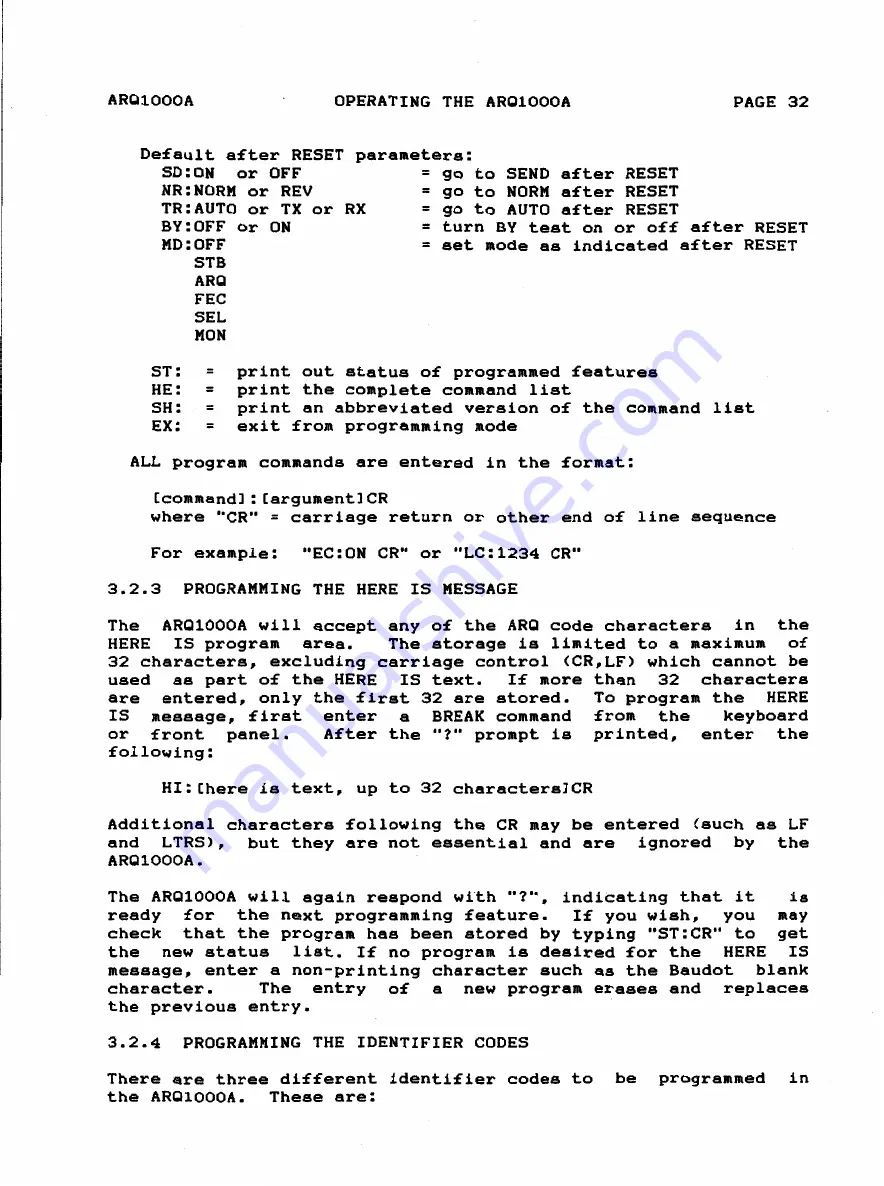 Hal Communications ARQ1000A Manual Download Page 35