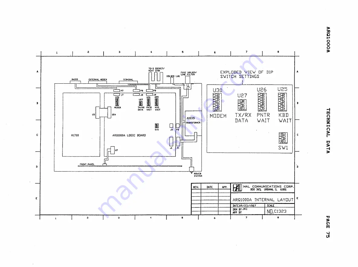 Hal Communications ARQ1000A Manual Download Page 78