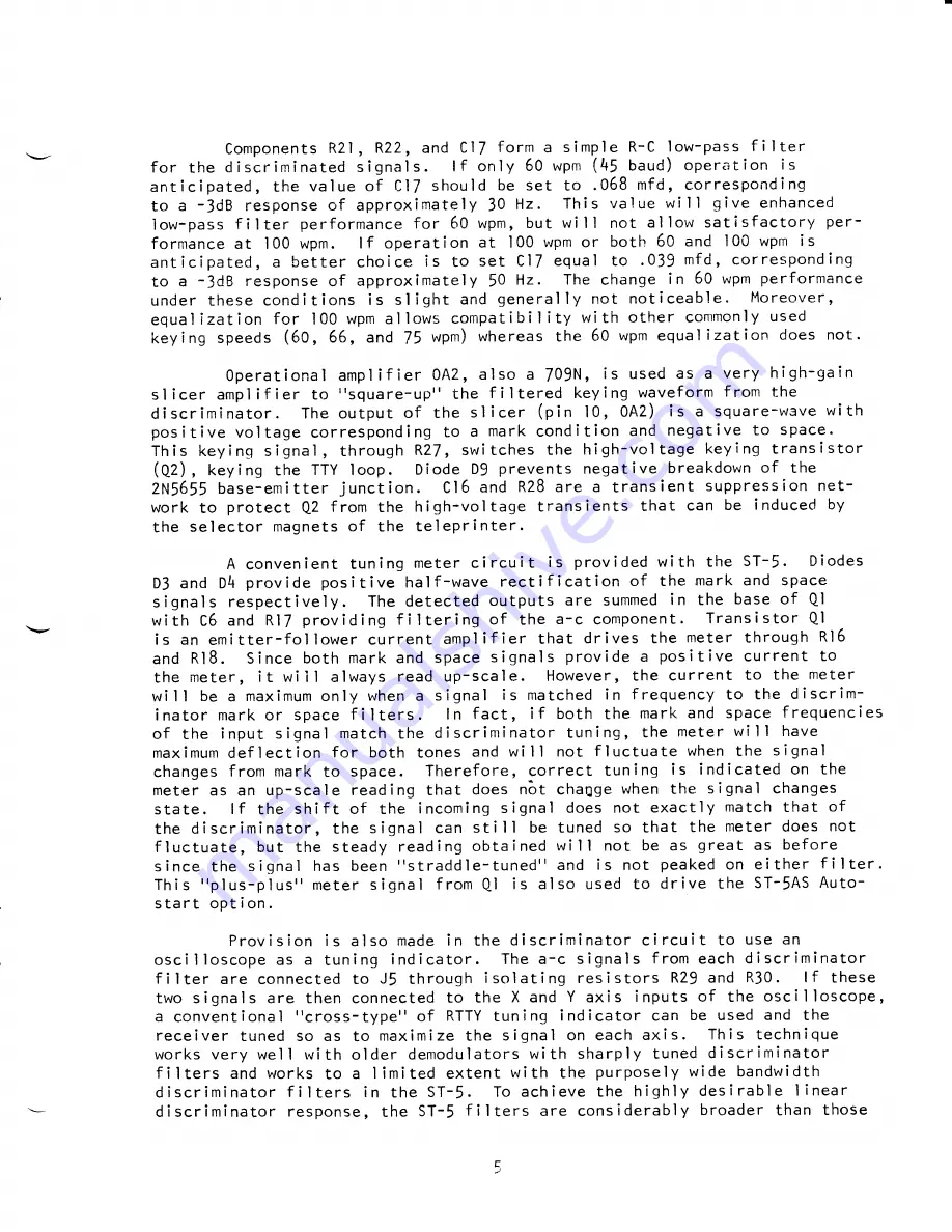 Hal Communications ST-5 Instruction Manual Download Page 8