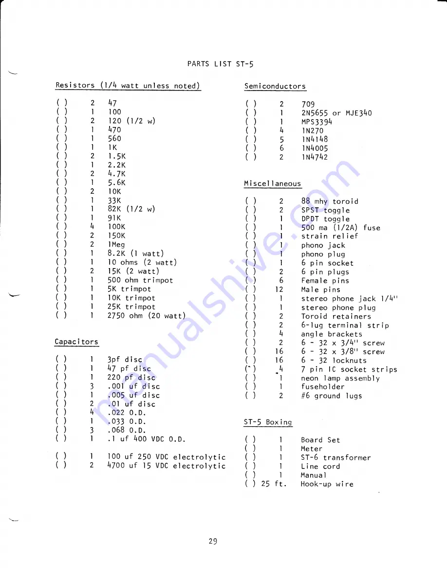 Hal Communications ST-5 Instruction Manual Download Page 32