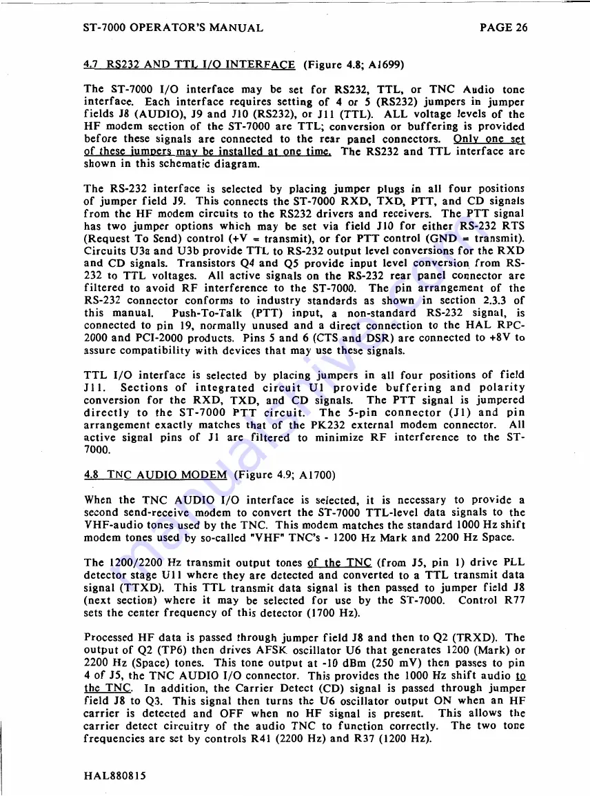 Hal Communications ST-7000 Скачать руководство пользователя страница 29