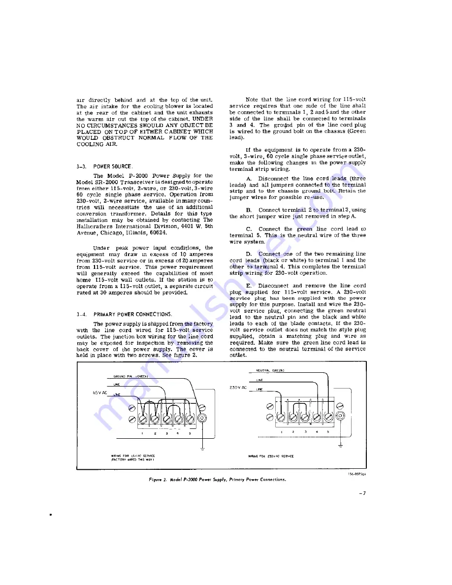 Hallicrafters SR-2000 Operating And Service Instructions Download Page 8