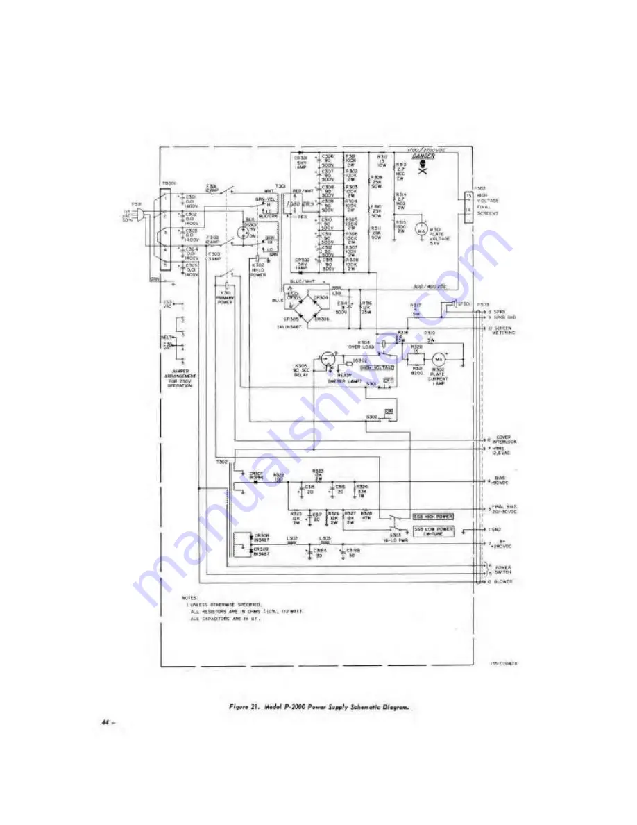 Hallicrafters SR-2000 Operating And Service Instructions Download Page 45