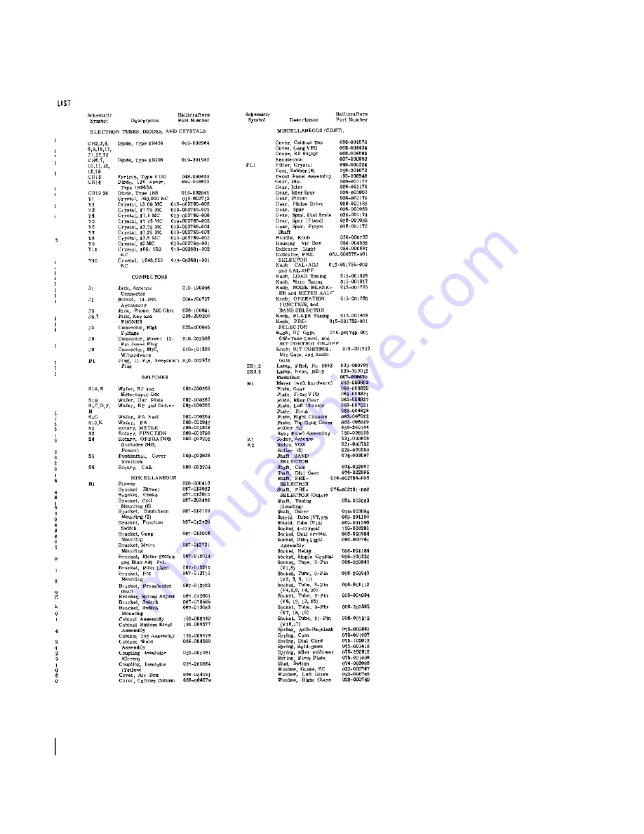 Hallicrafters SR-2000 Operating And Service Instructions Download Page 47