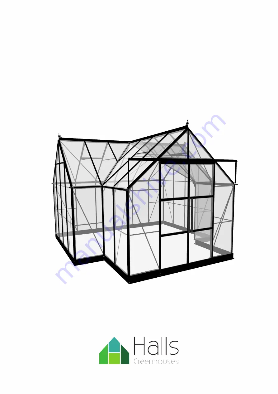 Halls Greenhouses Garden Room Manual Download Page 1