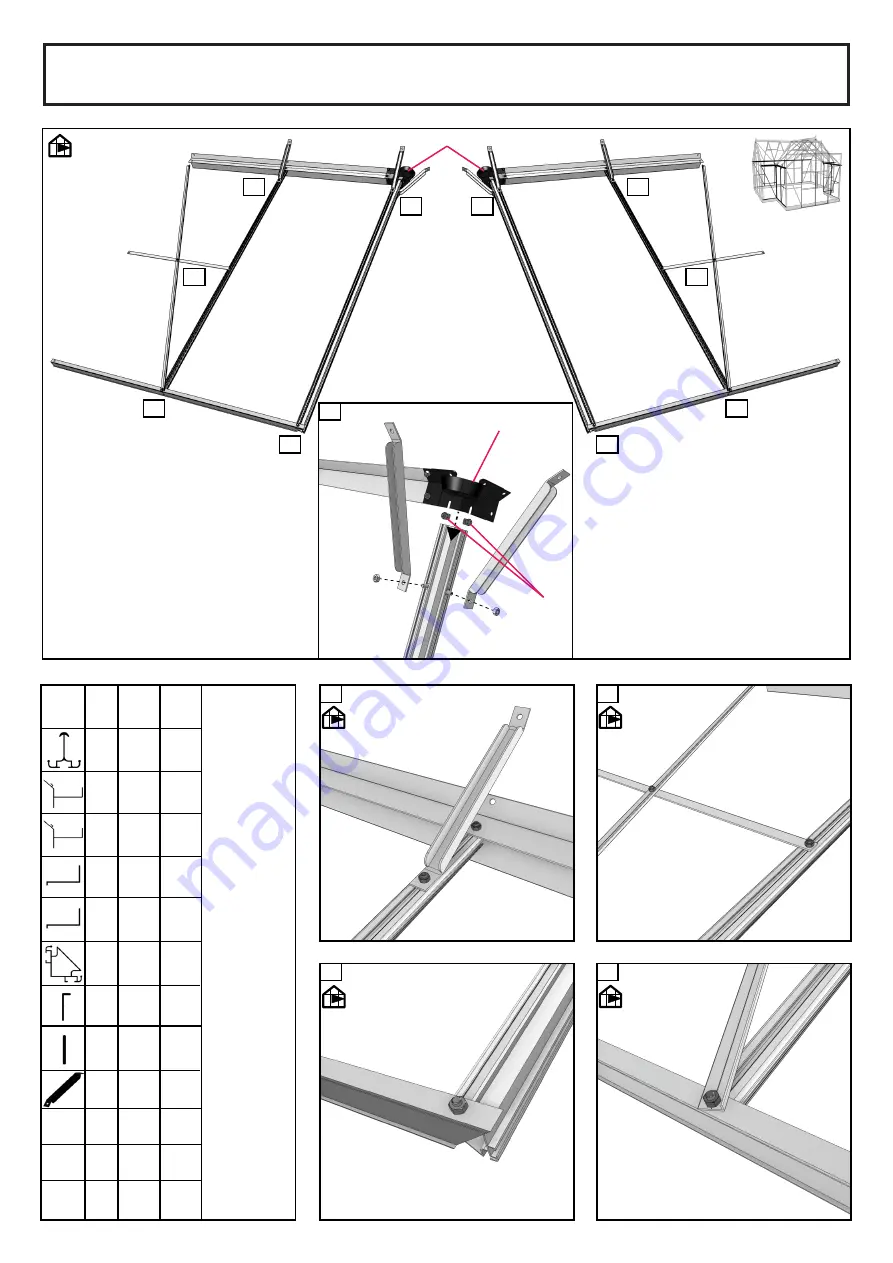 Halls Greenhouses Garden Room Manual Download Page 21