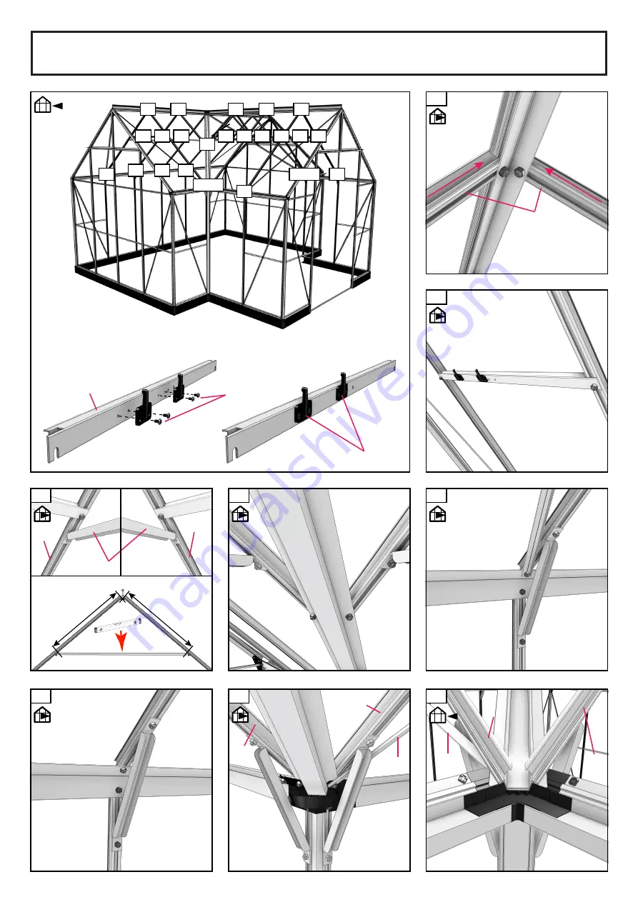 Halls Greenhouses Garden Room Manual Download Page 25