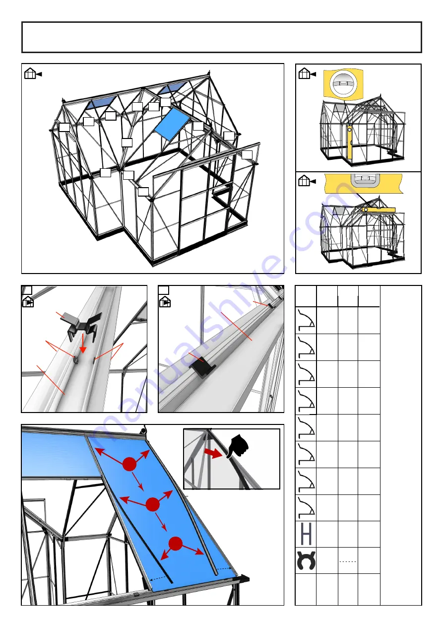 Halls Greenhouses Garden Room Manual Download Page 30