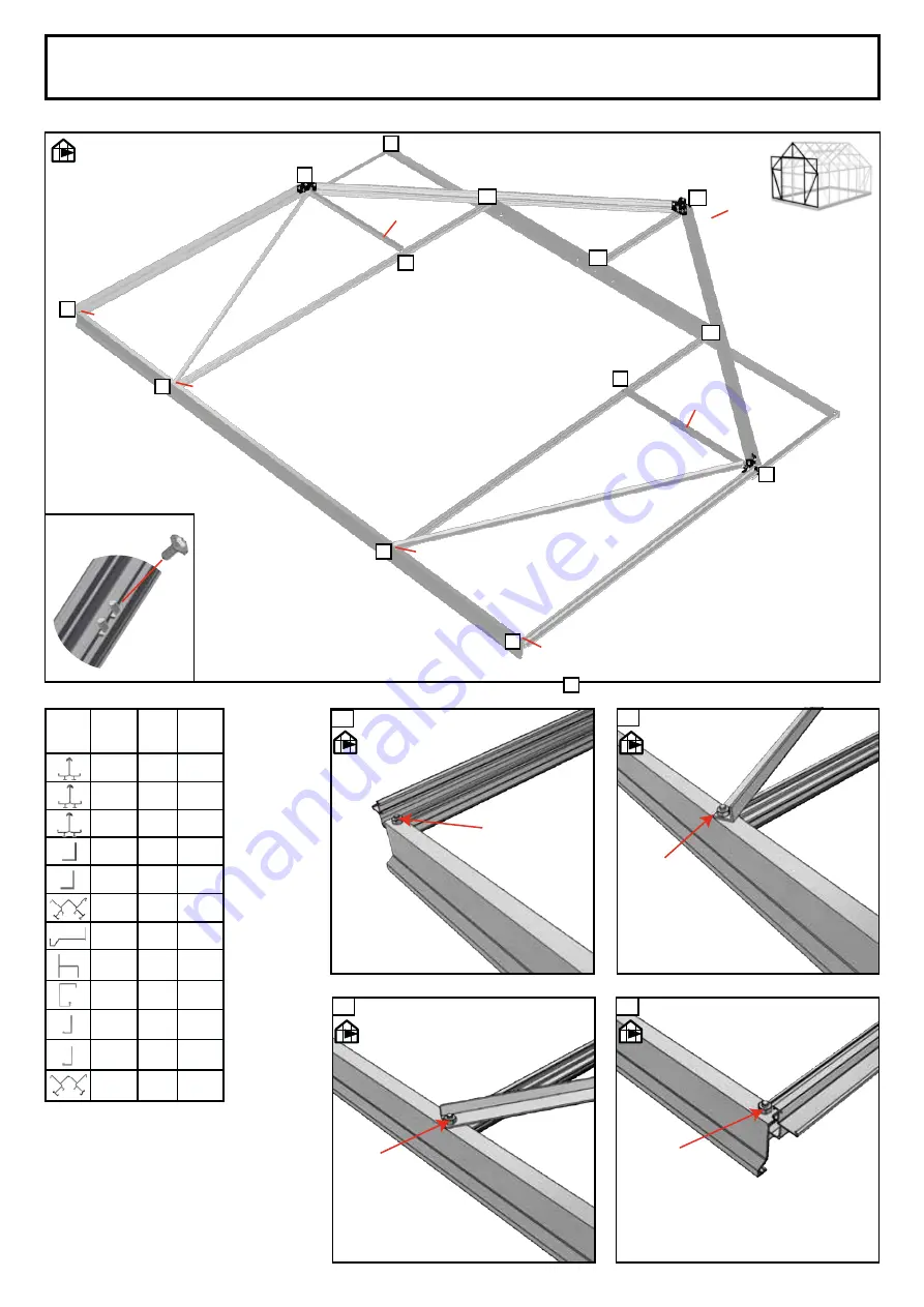 Halls Greenhouses Universal Installation Manual Download Page 20