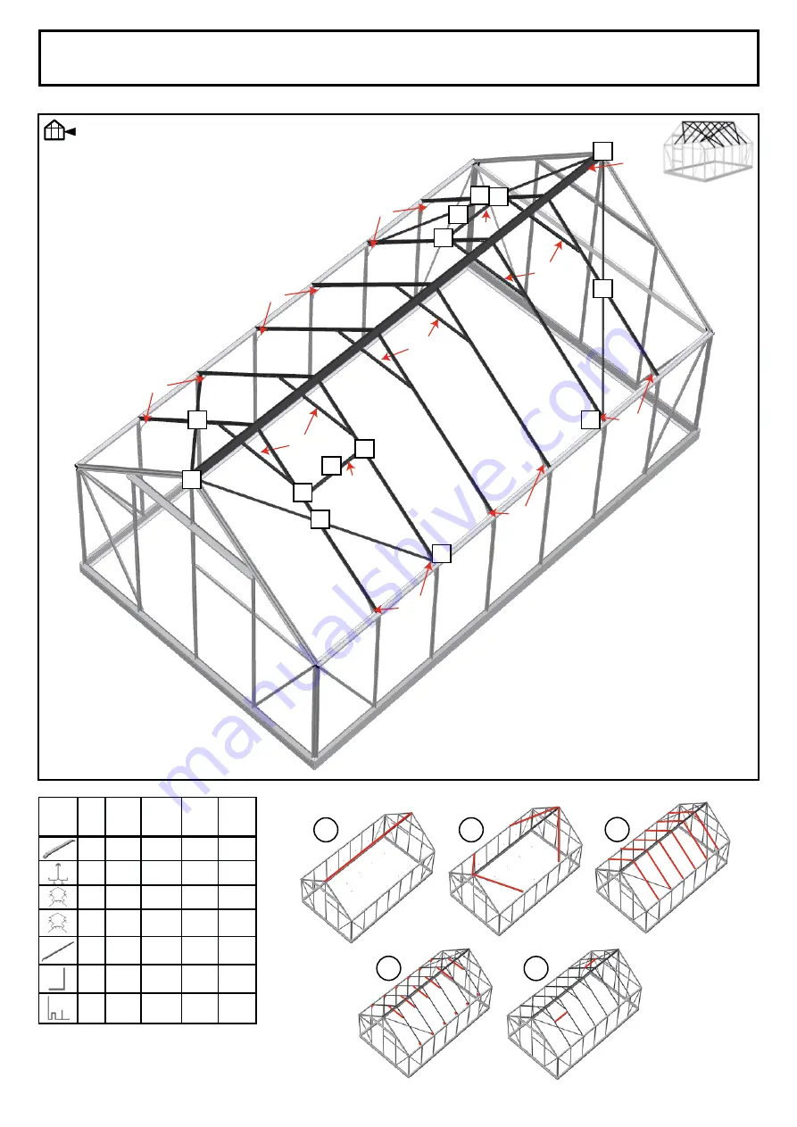 Halls Greenhouses Universal Installation Manual Download Page 24