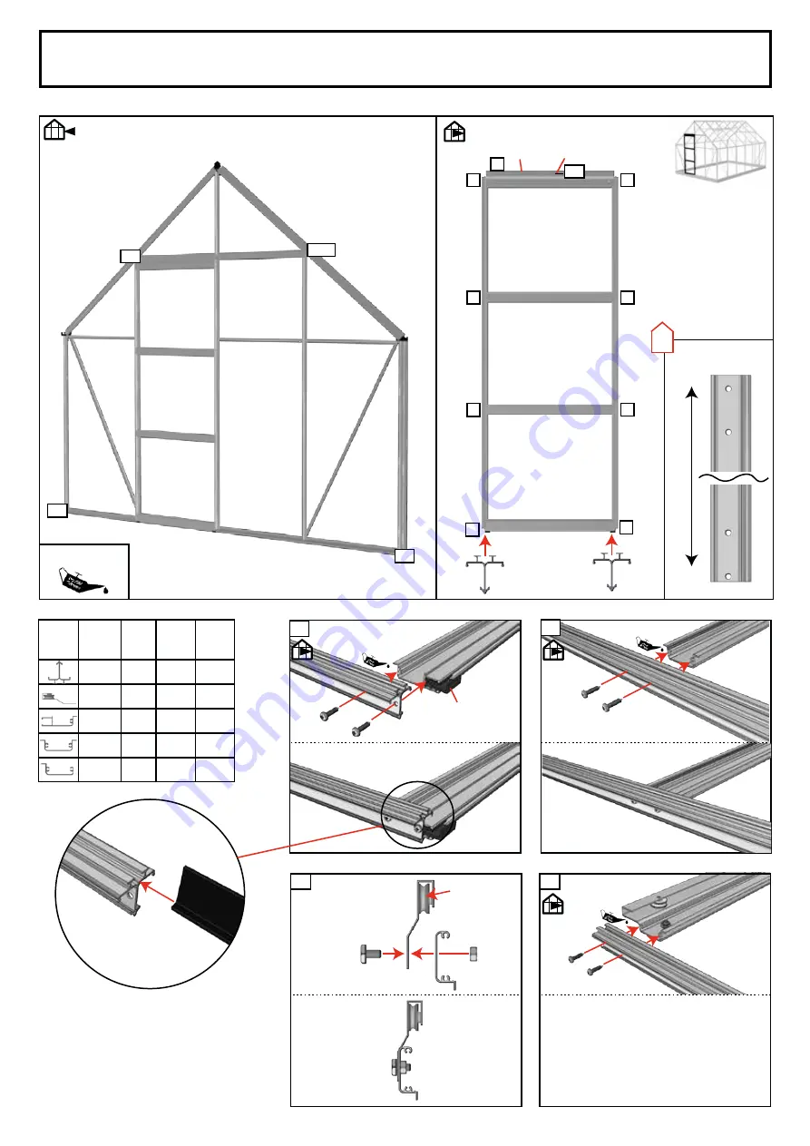 Halls Greenhouses Universal Installation Manual Download Page 26