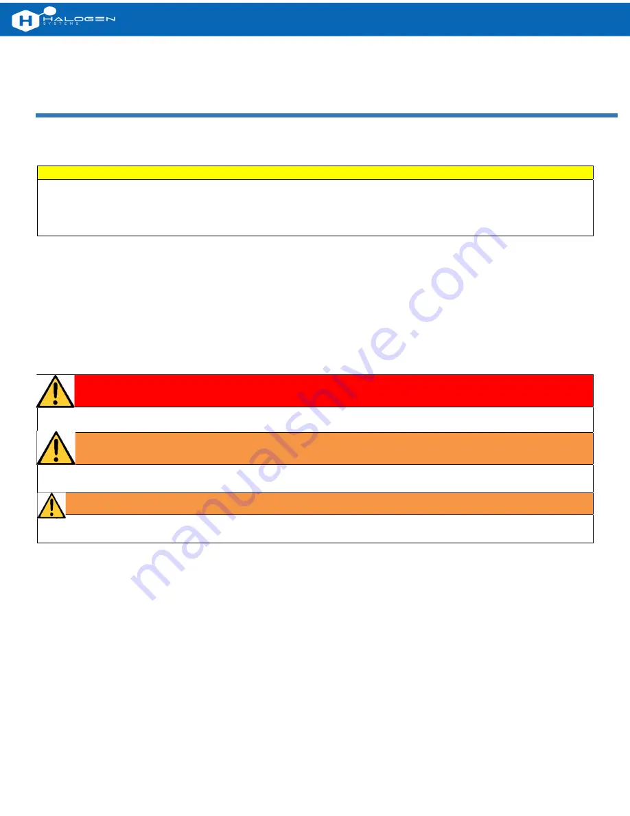 Halogen MP5A Operation & Maintenance Manual Download Page 5