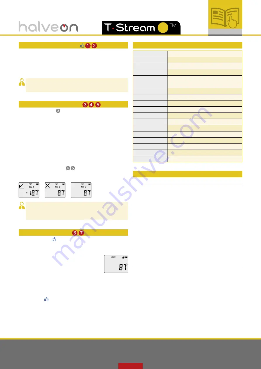 Halveon T-Stream MU Operating	 Instruction Download Page 3