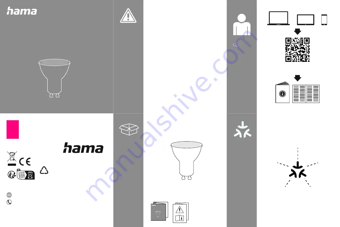 Hama 00176642 Quick Start Manual Download Page 1