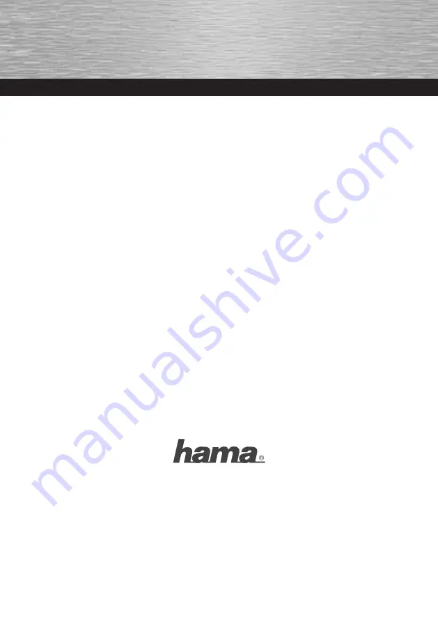 Hama AL-100 Operating	 Instruction Download Page 1