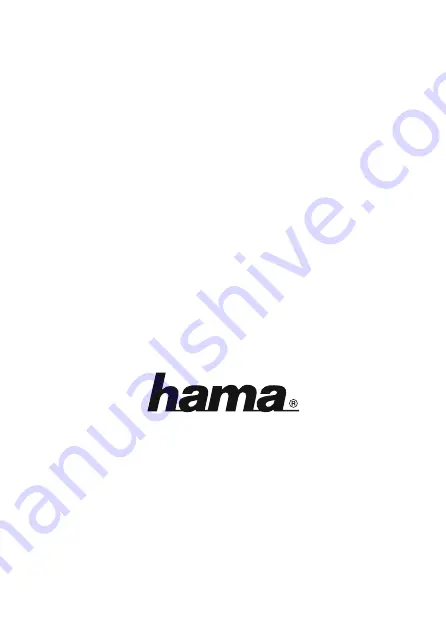 Hama Basic Operating Instructions Manual Download Page 13