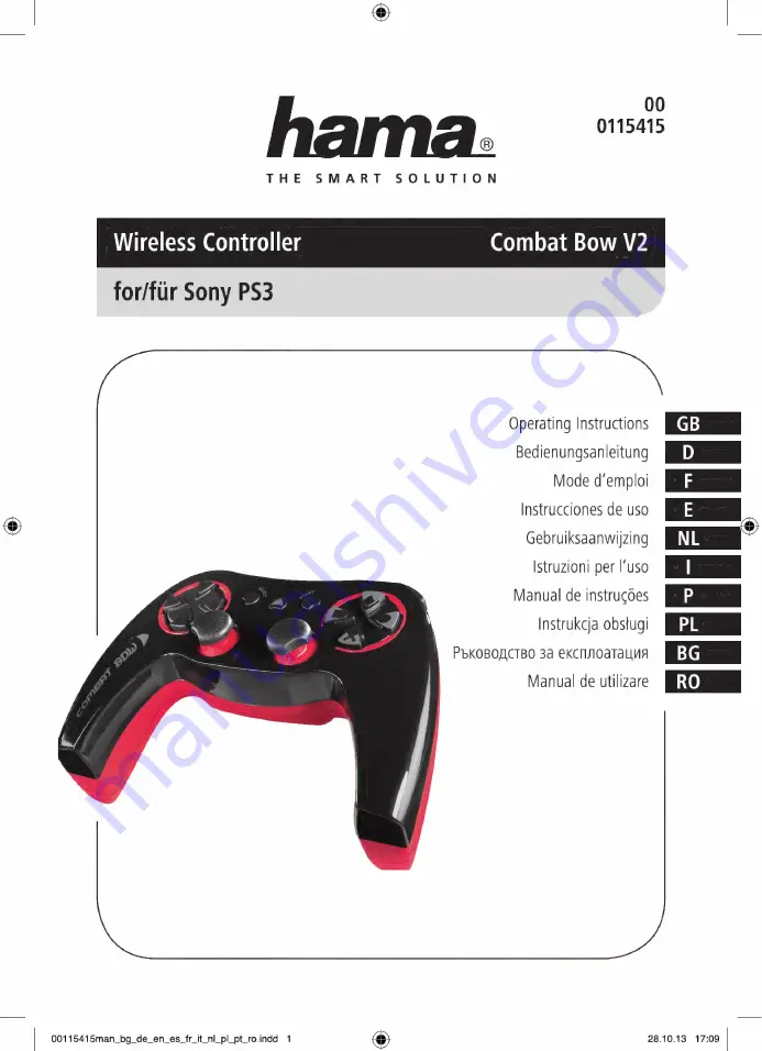 Hama Combat Bow V2 Operating Instructions Manual Download Page 1