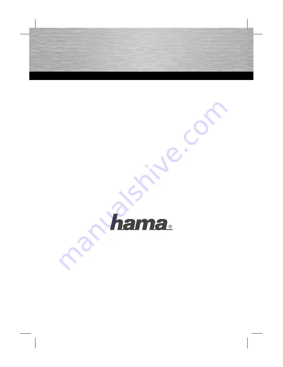 Hama Motion Operating Instructions Manual Download Page 1