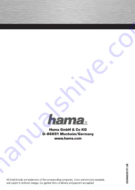 Hama Power 150 Скачать руководство пользователя страница 1