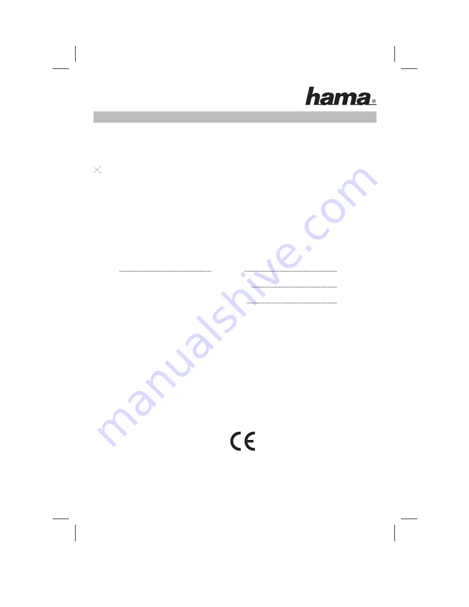 Hama RX 2 Operating	 Instruction Download Page 8