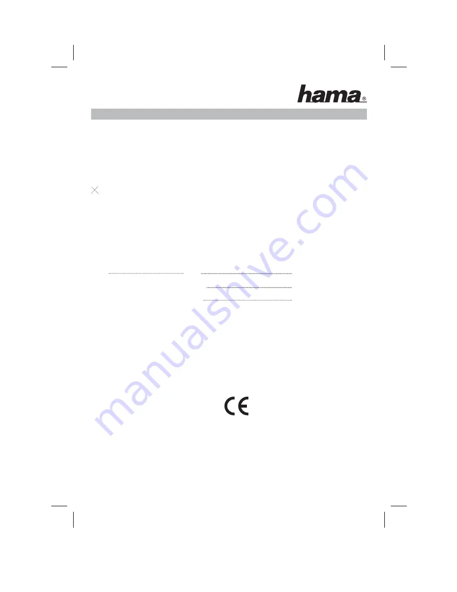 Hama RX 2 Operating	 Instruction Download Page 20