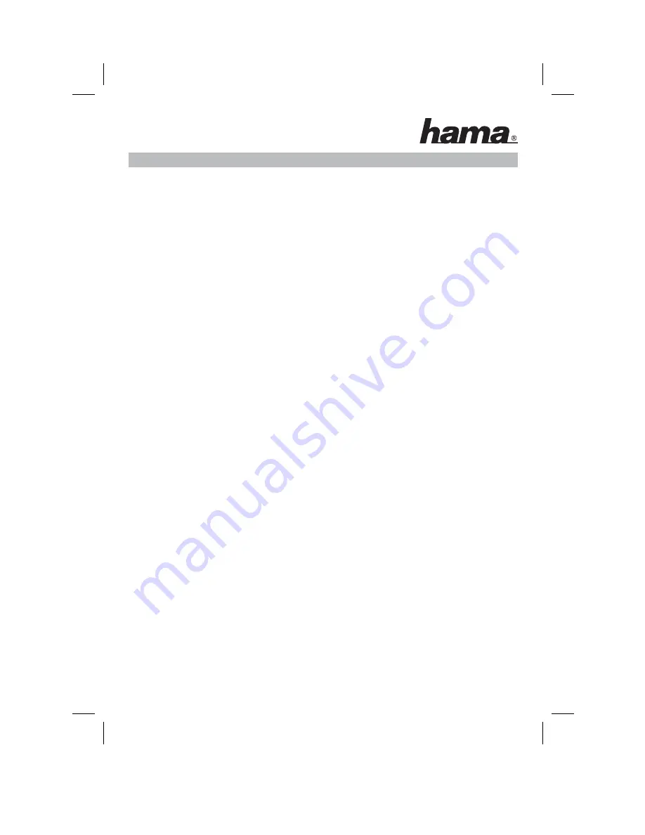 Hama RX 2 Operating	 Instruction Download Page 39