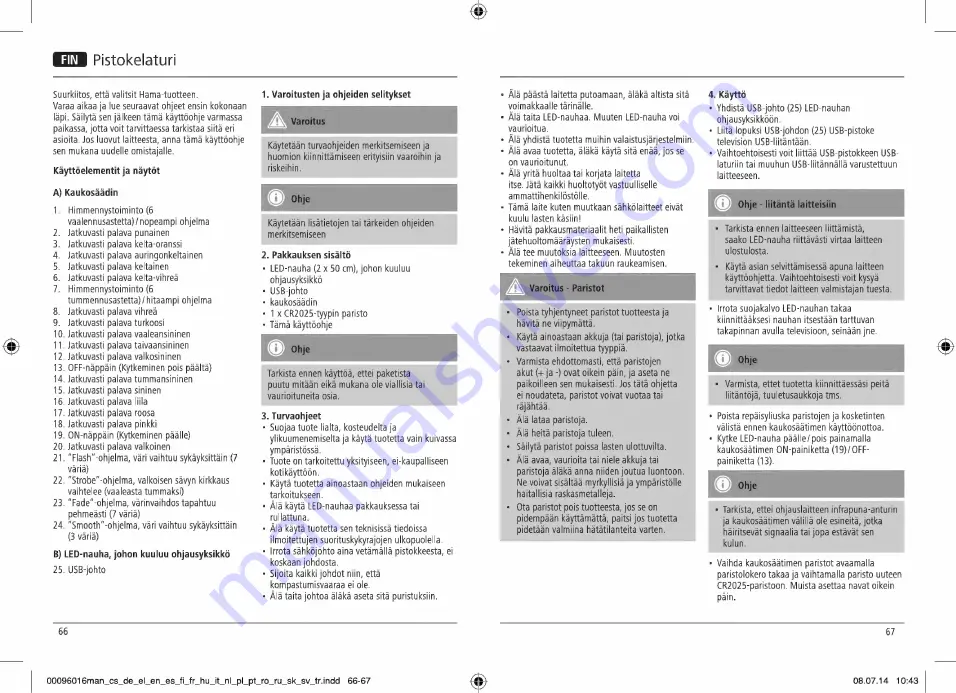 Hama TV-Relax Operating Instructions Manual Download Page 34