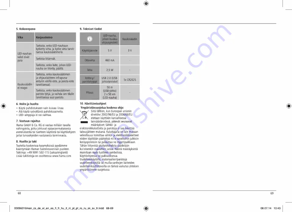 Hama TV-Relax Operating Instructions Manual Download Page 35