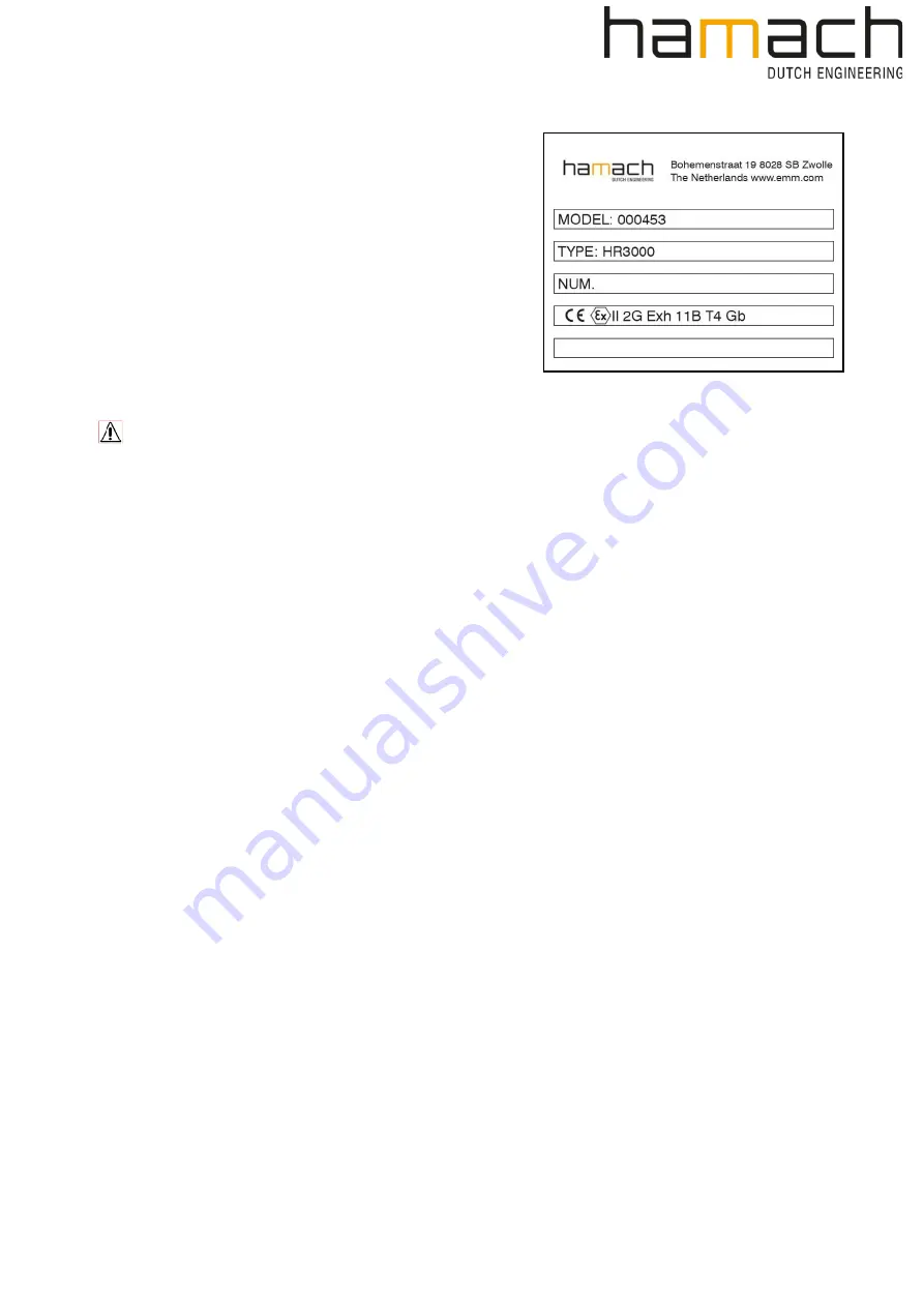 Hamach HR 3000 RVS Manual Download Page 19