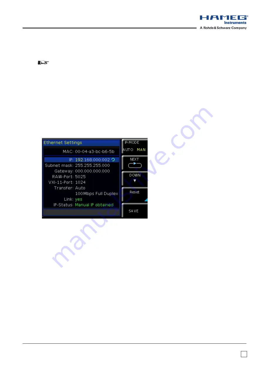 Hameg HMC8012 Programmer'S Manual Download Page 5