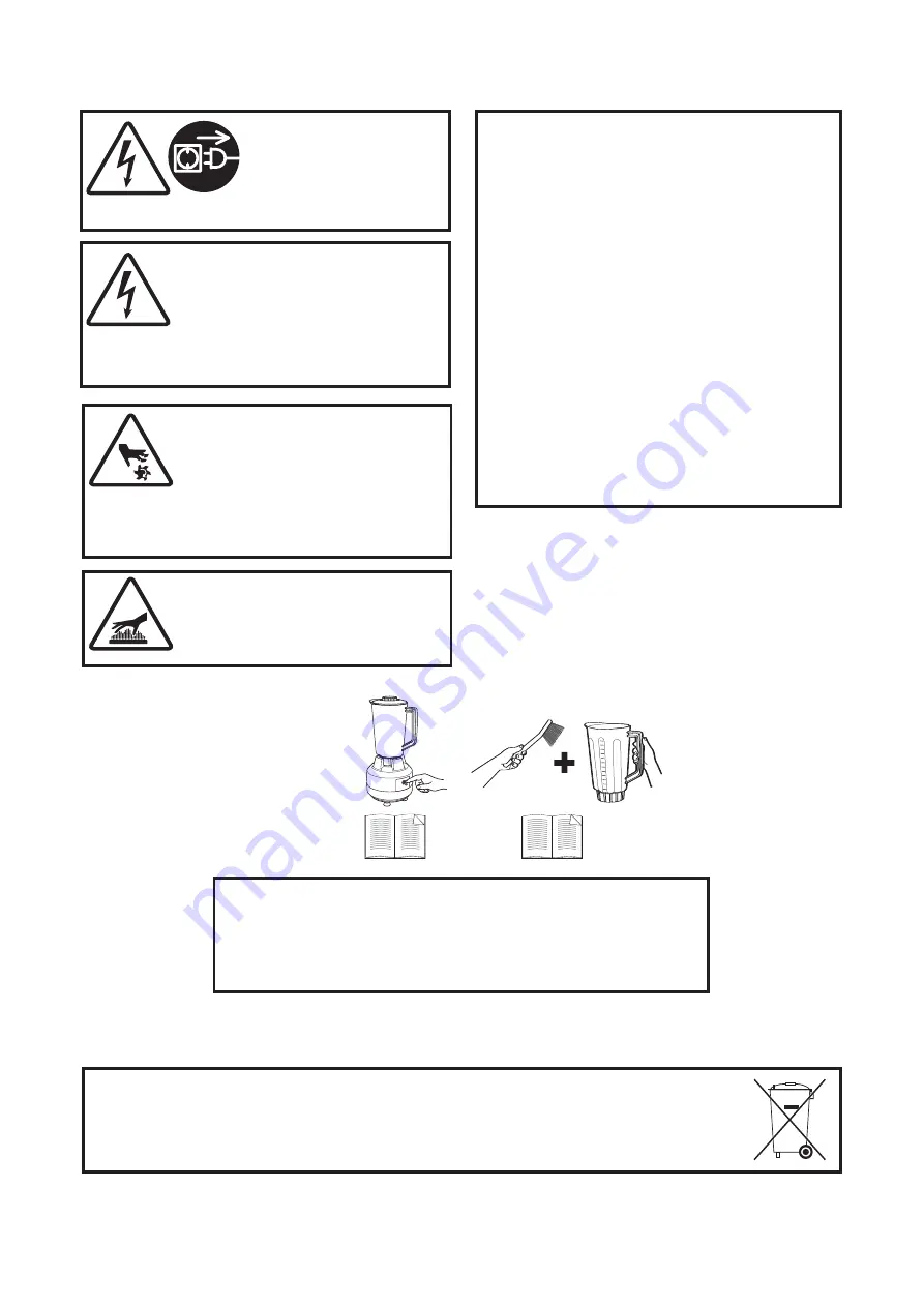 Hamilton Beach Commercial 908 Series Operation Manual Download Page 3