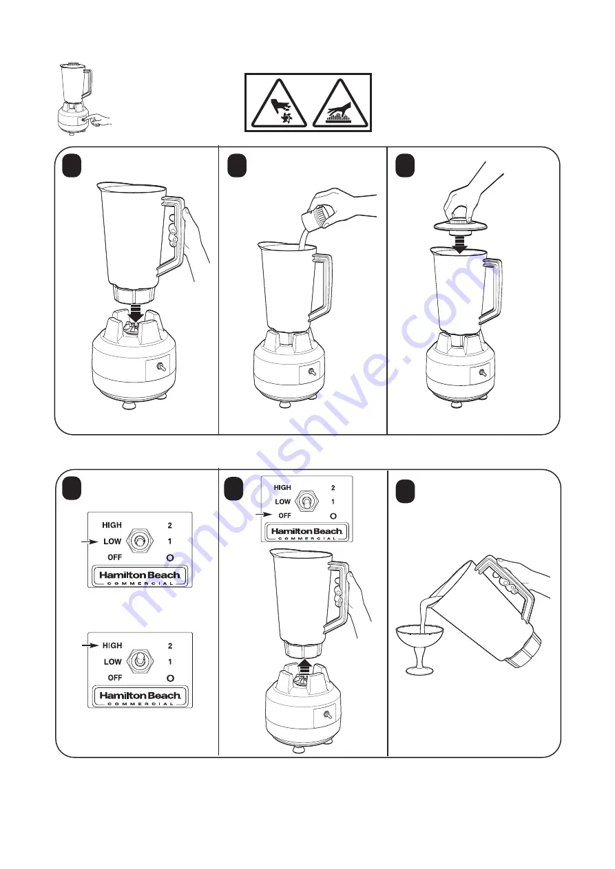 Hamilton Beach Commercial 908 Series Operation Manual Download Page 12