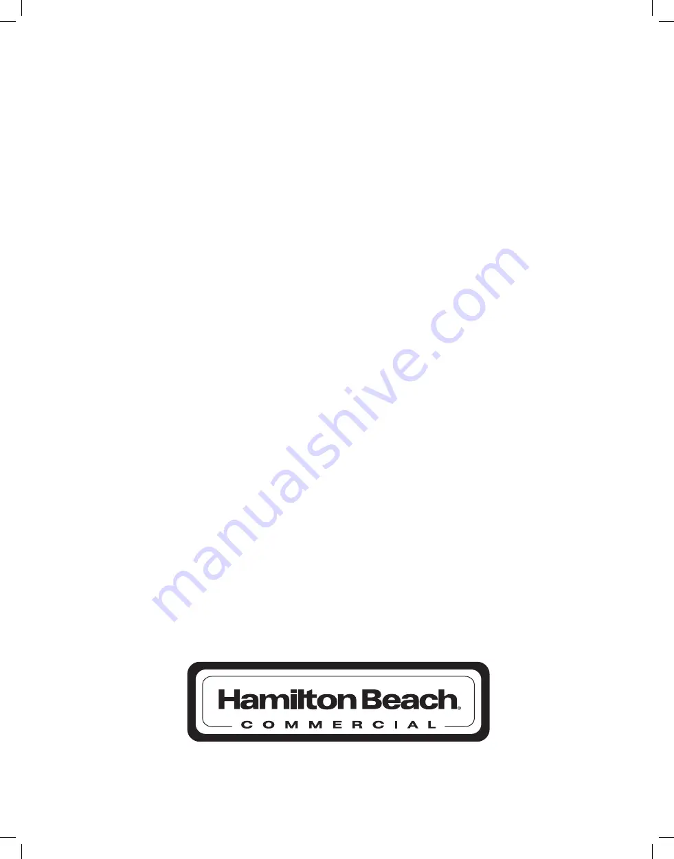 Hamilton Beach Commercial BIC3000WT Operation Manual Download Page 16