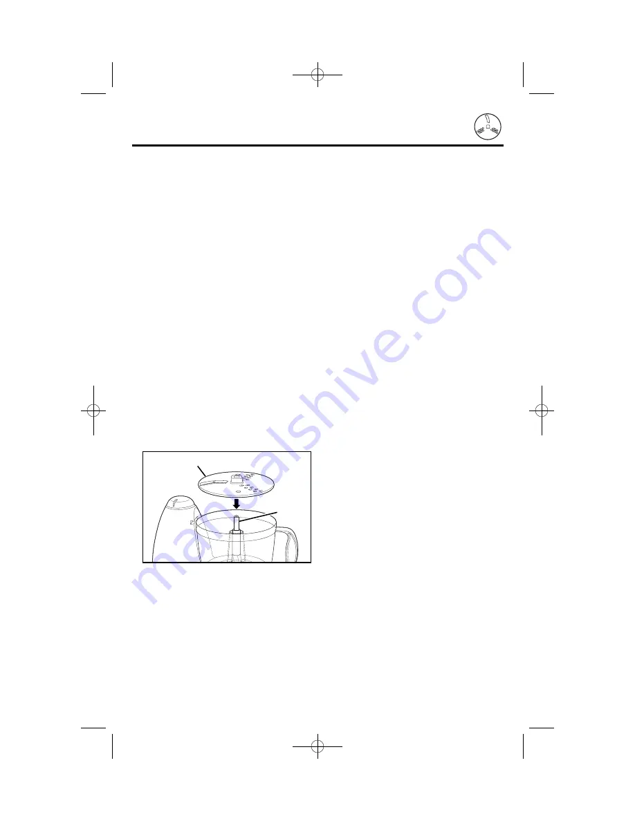 Hamilton Beach 70450 - 6 Cup Bowl Food Processor Use & Care Manual Download Page 7