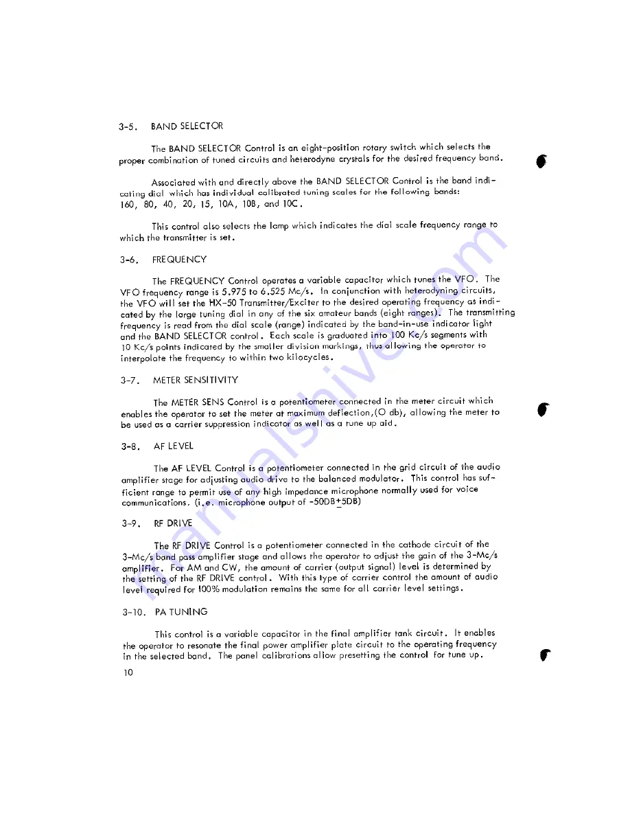 Hammarlund HX50 Service Manual Download Page 11