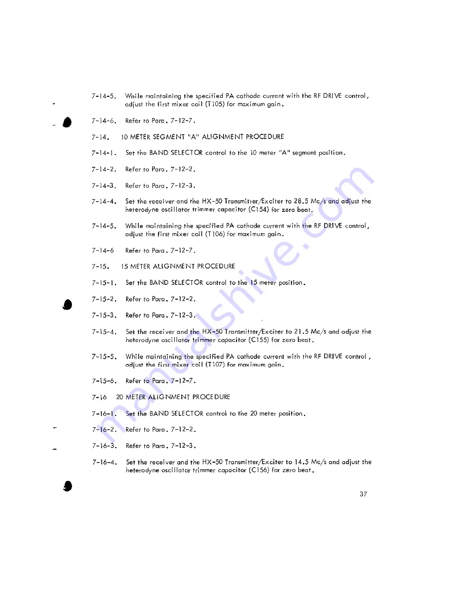 Hammarlund HX50 Service Manual Download Page 38