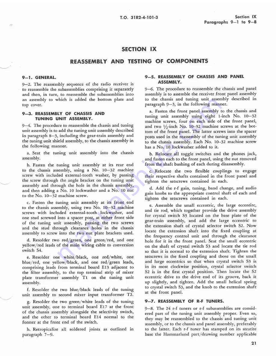 Hammarlund SP-600-JX-21 Handbook Download Page 22