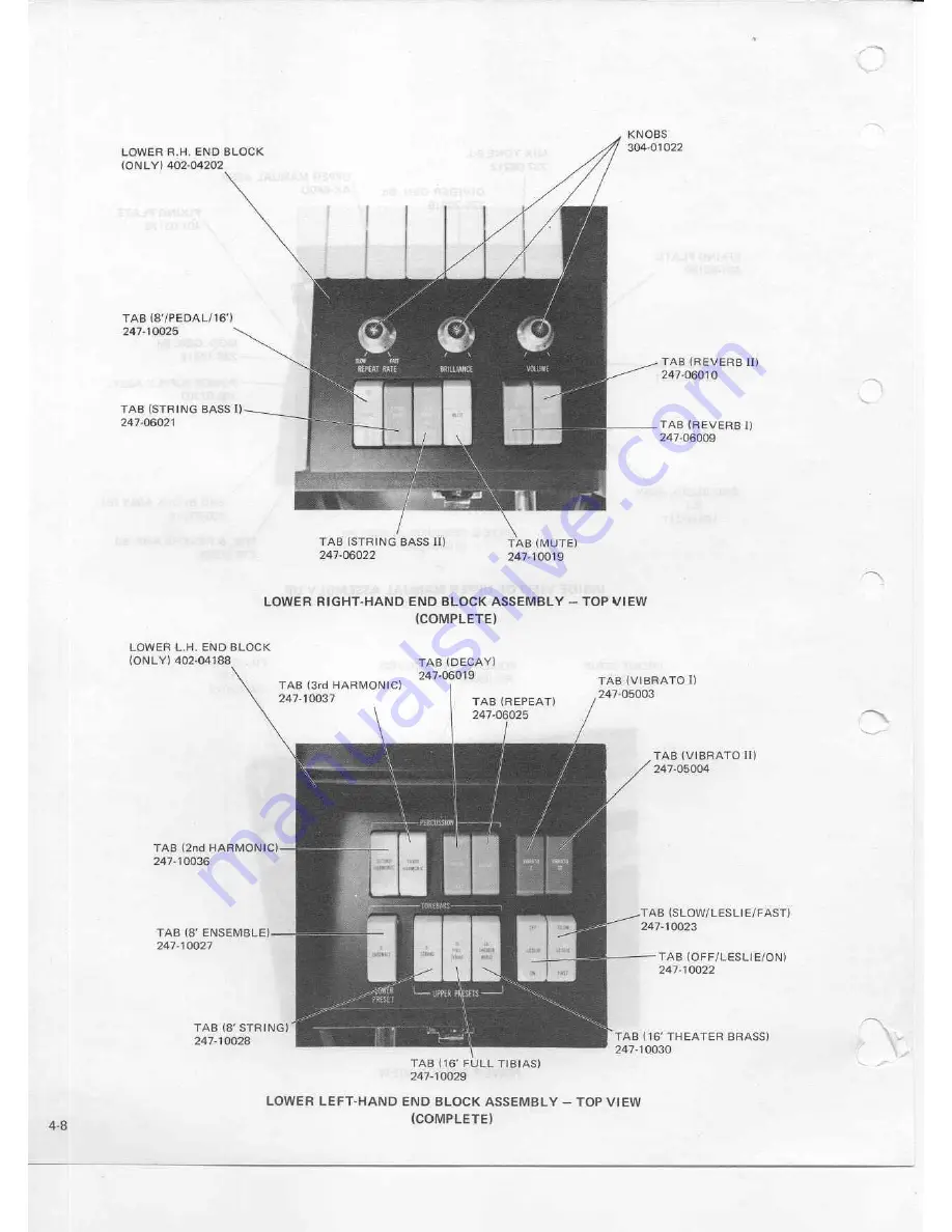 Hammond X-5 Service Manual Download Page 49