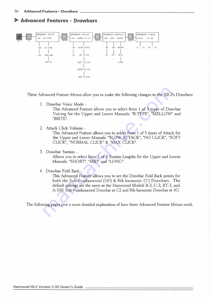 Hammond XB2 Owner'S Playing Manual Download Page 45