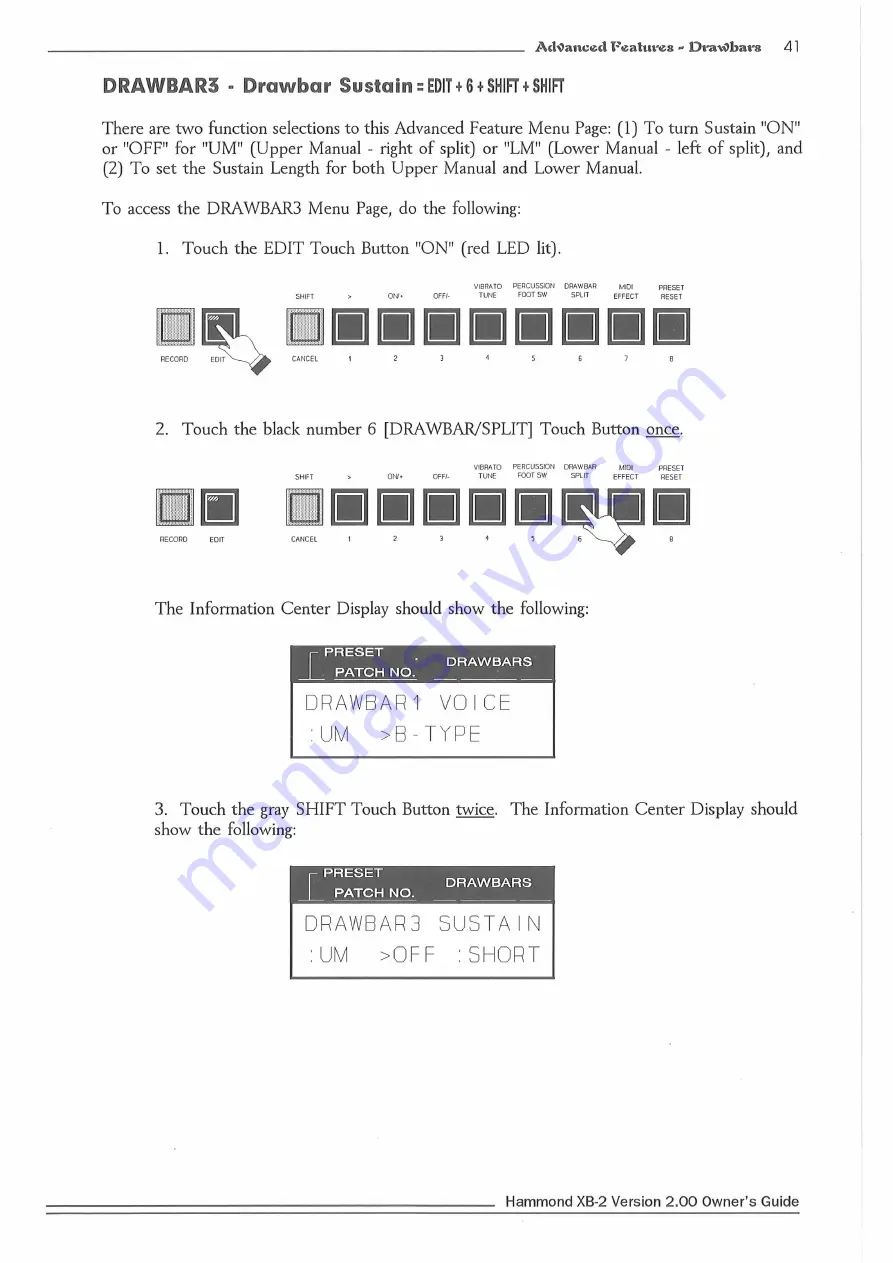 Hammond XB2 Owner'S Playing Manual Download Page 50