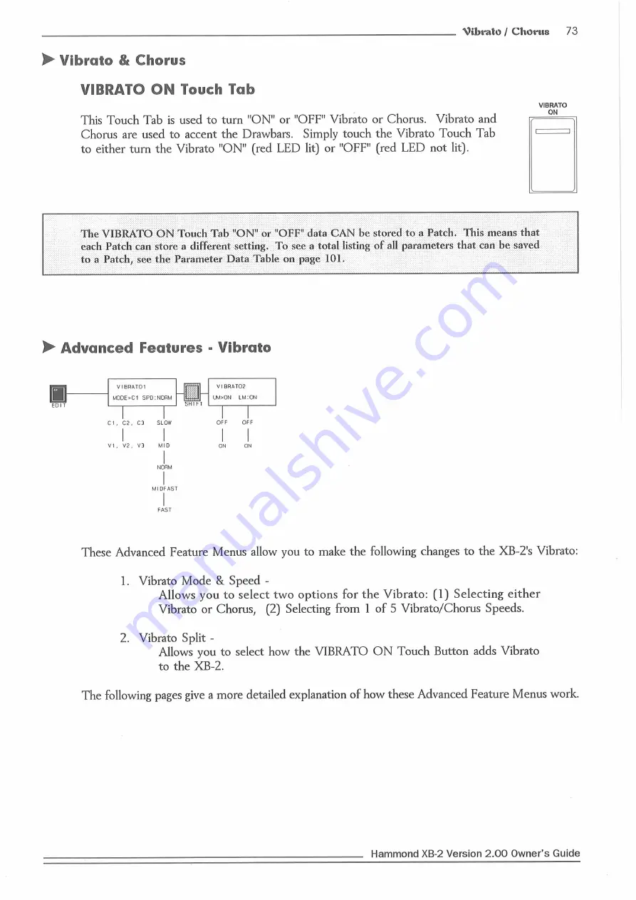 Hammond XB2 Owner'S Playing Manual Download Page 82